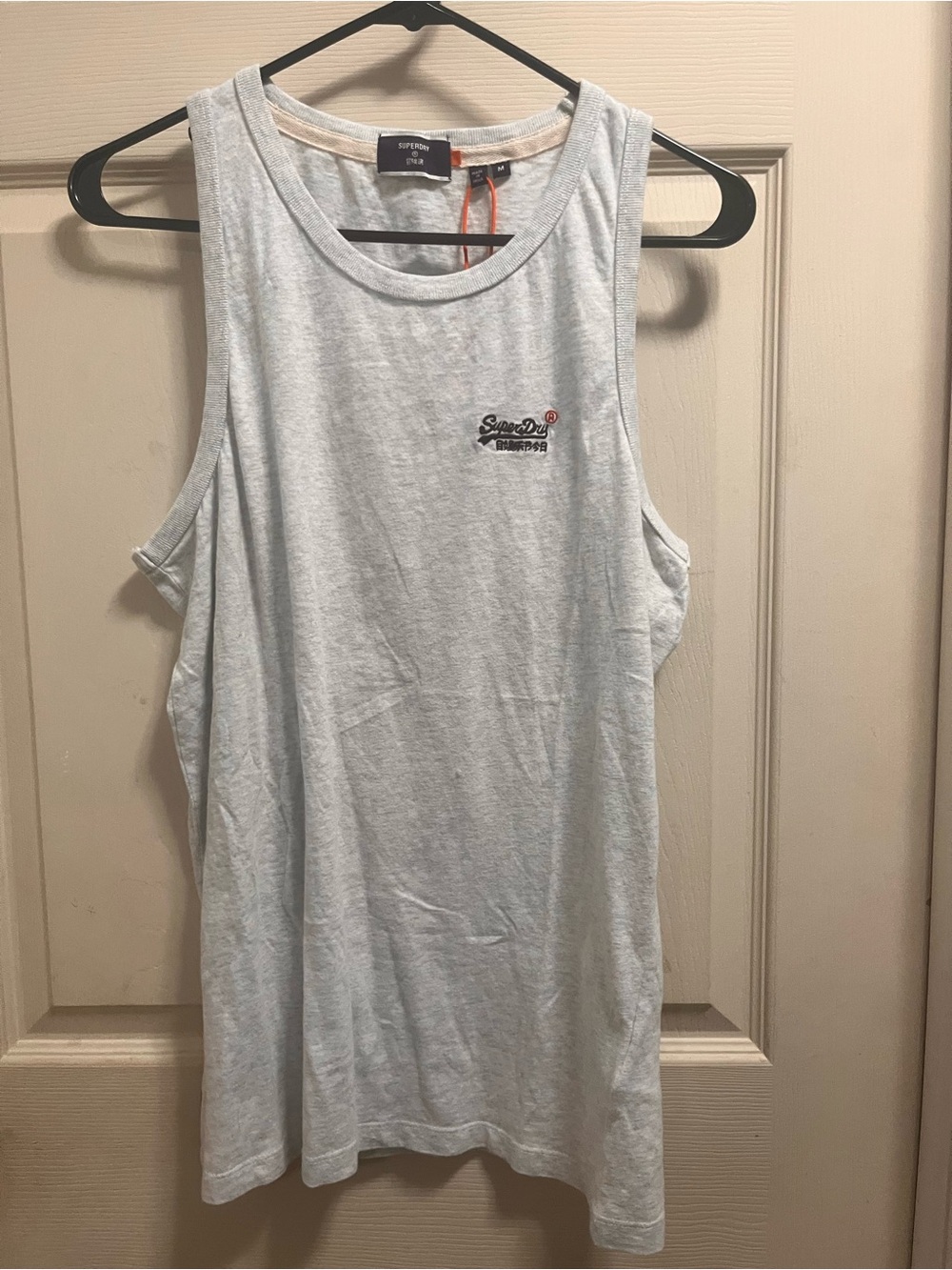 Superdry Light Grey Men's Tank Top - Small Logo